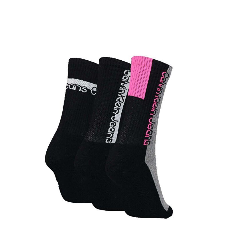 Calvin Klein Siyah Renkli Kadın 3'Lü Çorap