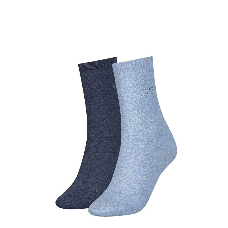 Calvin Klein Mavi Renkli Kadın 2'Li Çorap