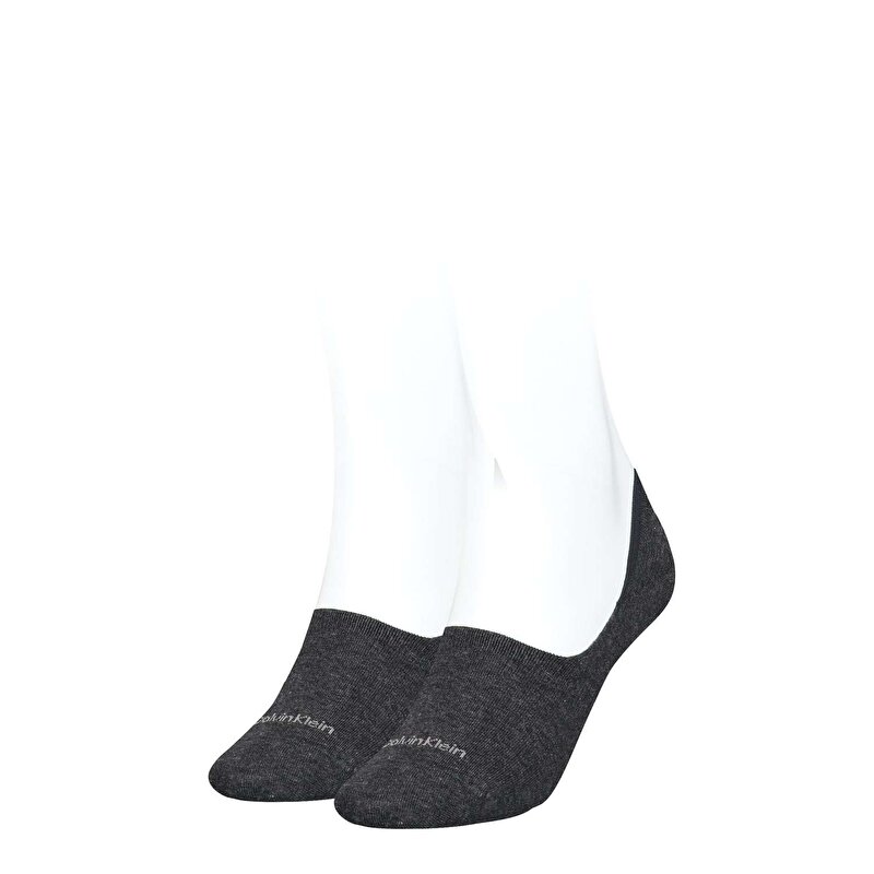 Calvin Klein Gri Renkli Kadın Footie Mid Çorap