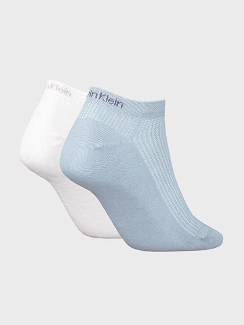 Calvin Klein Gri Renkli Kadın 2'Li Sneaker Çorabı