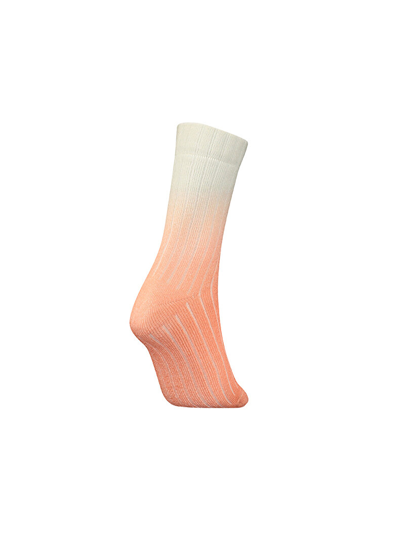 Calvin Klein Turuncu Renkli Kadın CKJ Çorap