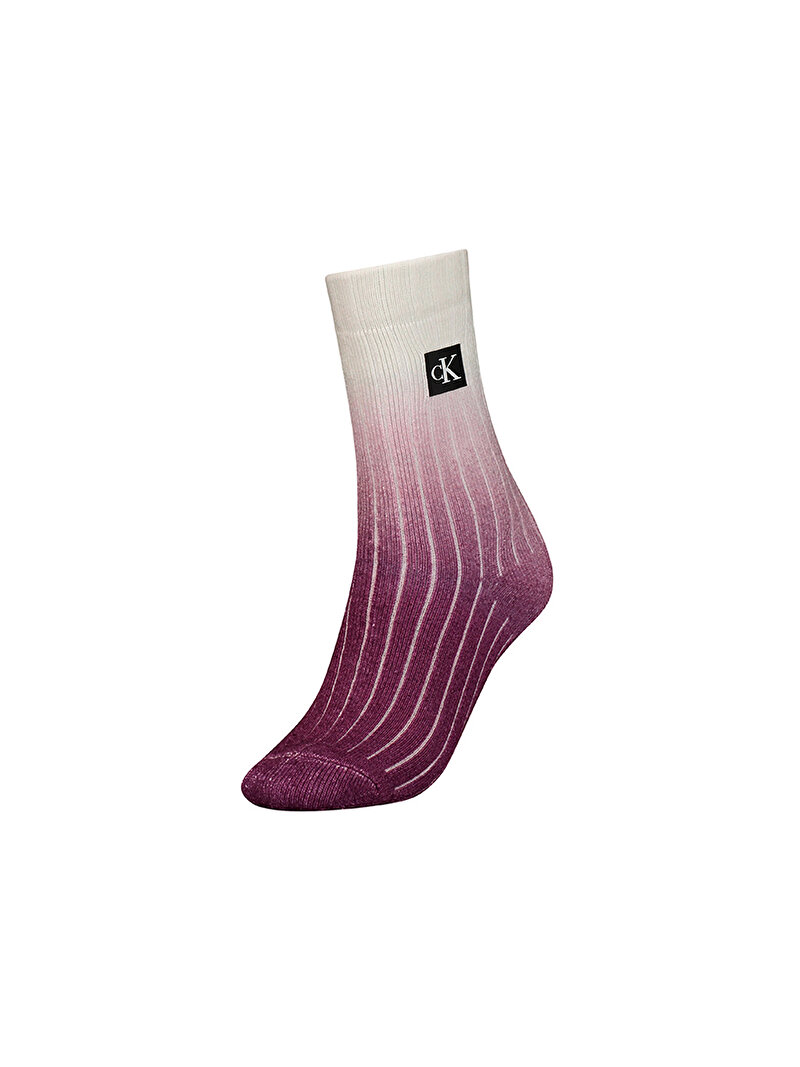 Calvin Klein Mor Renkli Kadın CKJ Çorap