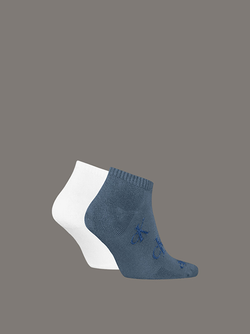 Calvin Klein Mavi Renkli Erkek 2'Li Paket Sneaker Çorabı