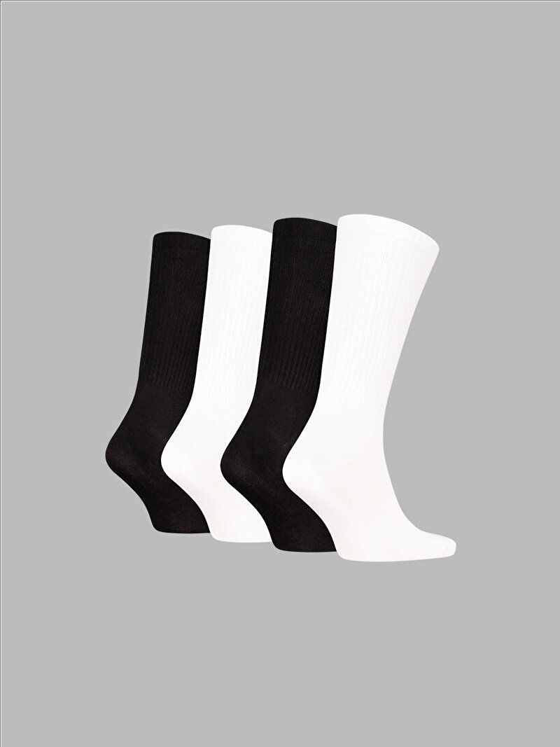 Calvin Klein Çok renkli Renkli Erkek CKJ 4'lü Paket Çorap