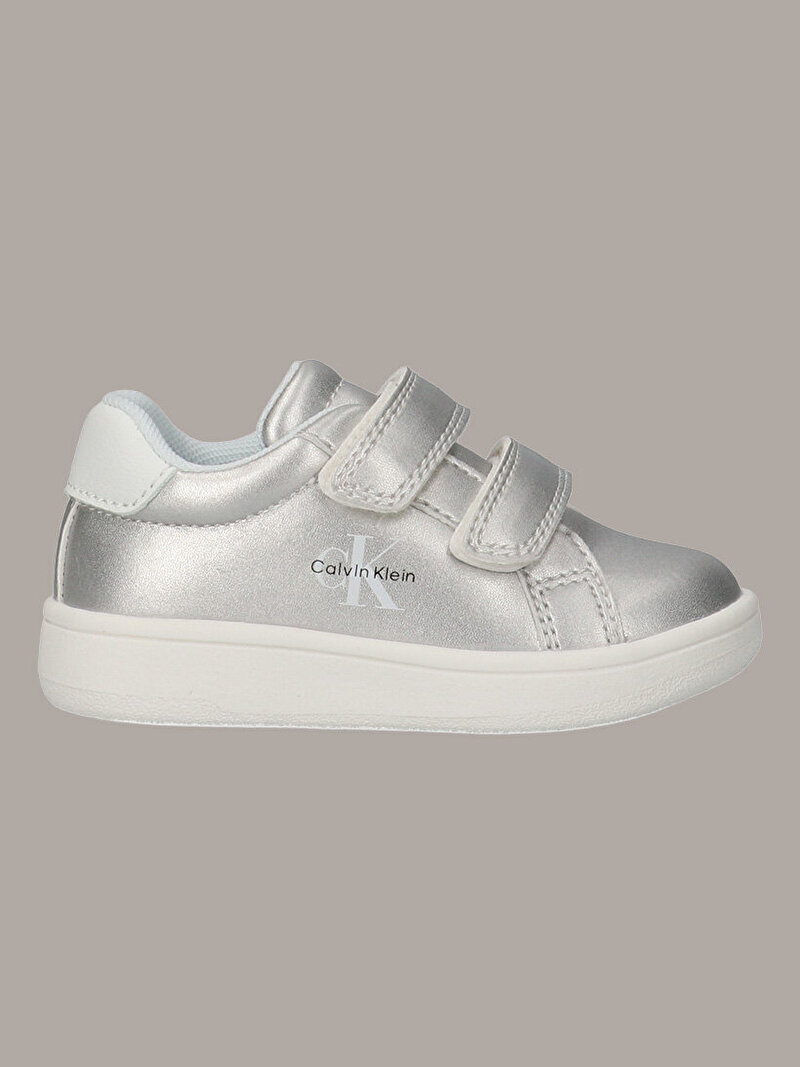 Calvin Klein Beyaz Renkli Kız Çocuk Low Cut Velcro Sneaker
