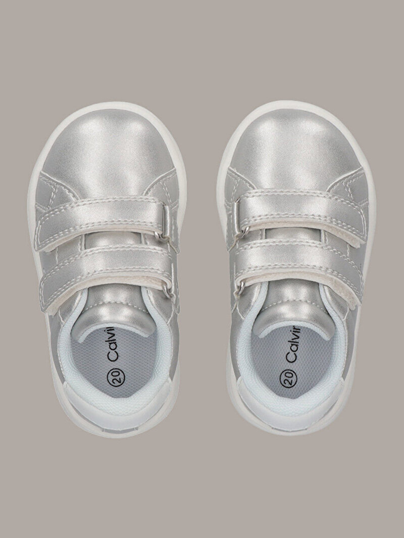 Calvin Klein Beyaz Renkli Kız Çocuk Low Cut Velcro Sneaker