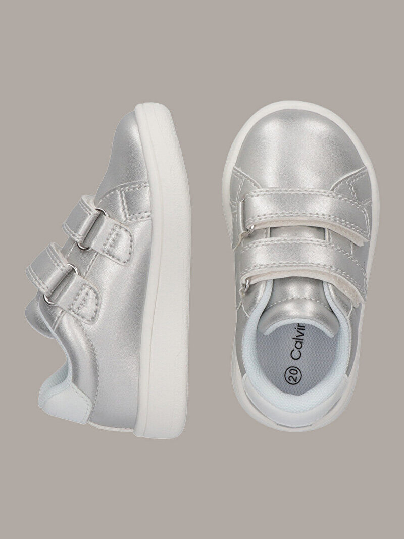 Calvin Klein Beyaz Renkli Kız Çocuk Low Cut Velcro Sneaker