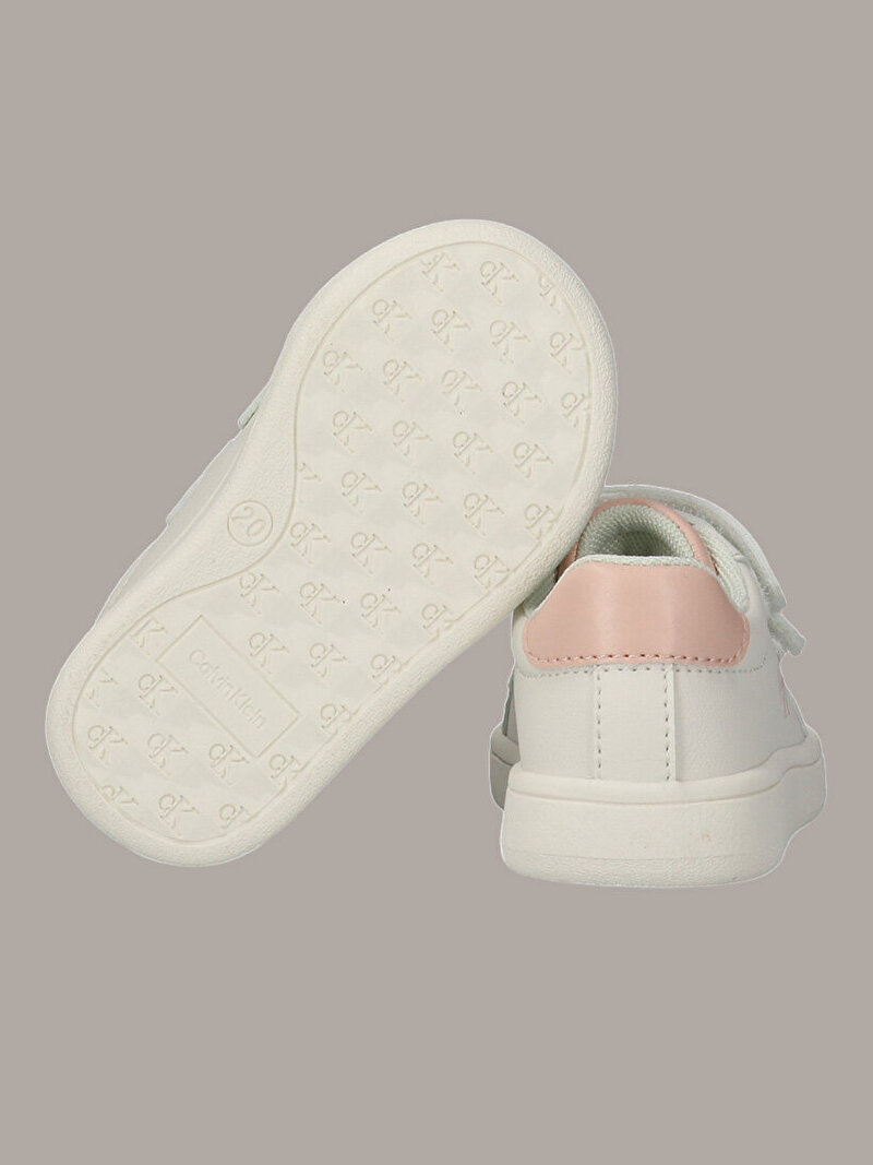 Calvin Klein Beyaz Renkli Kız Çocuk Low Cut Velcro Sneaker