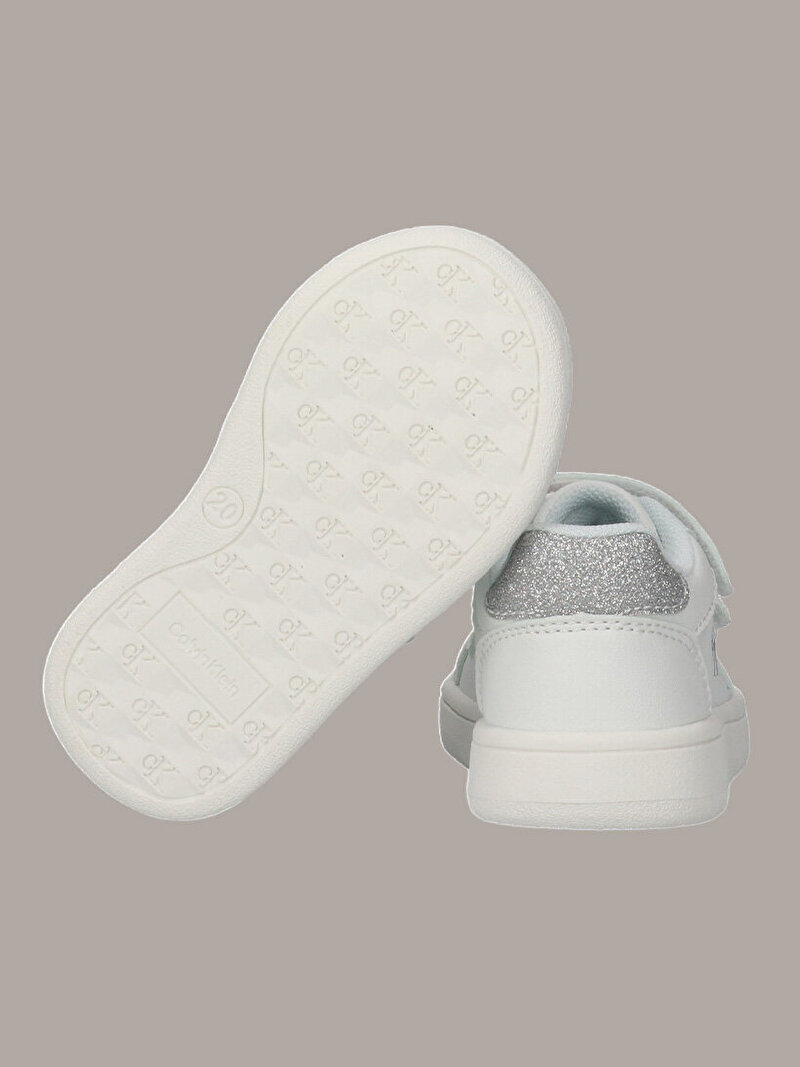 Calvin Klein Beyaz Renkli Kız Çocuk Low Cut Velcro Sneaker