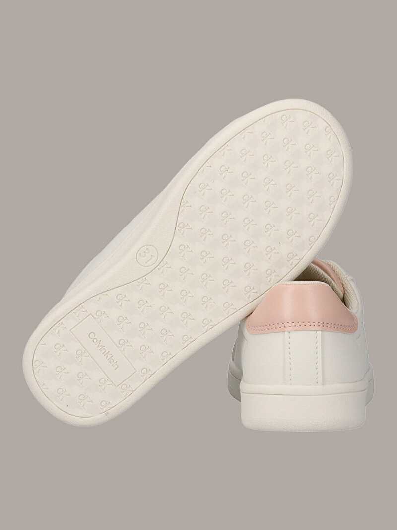 Calvin Klein Beyaz Renkli Kız Çocuk Low Cut Laceup Sneaker