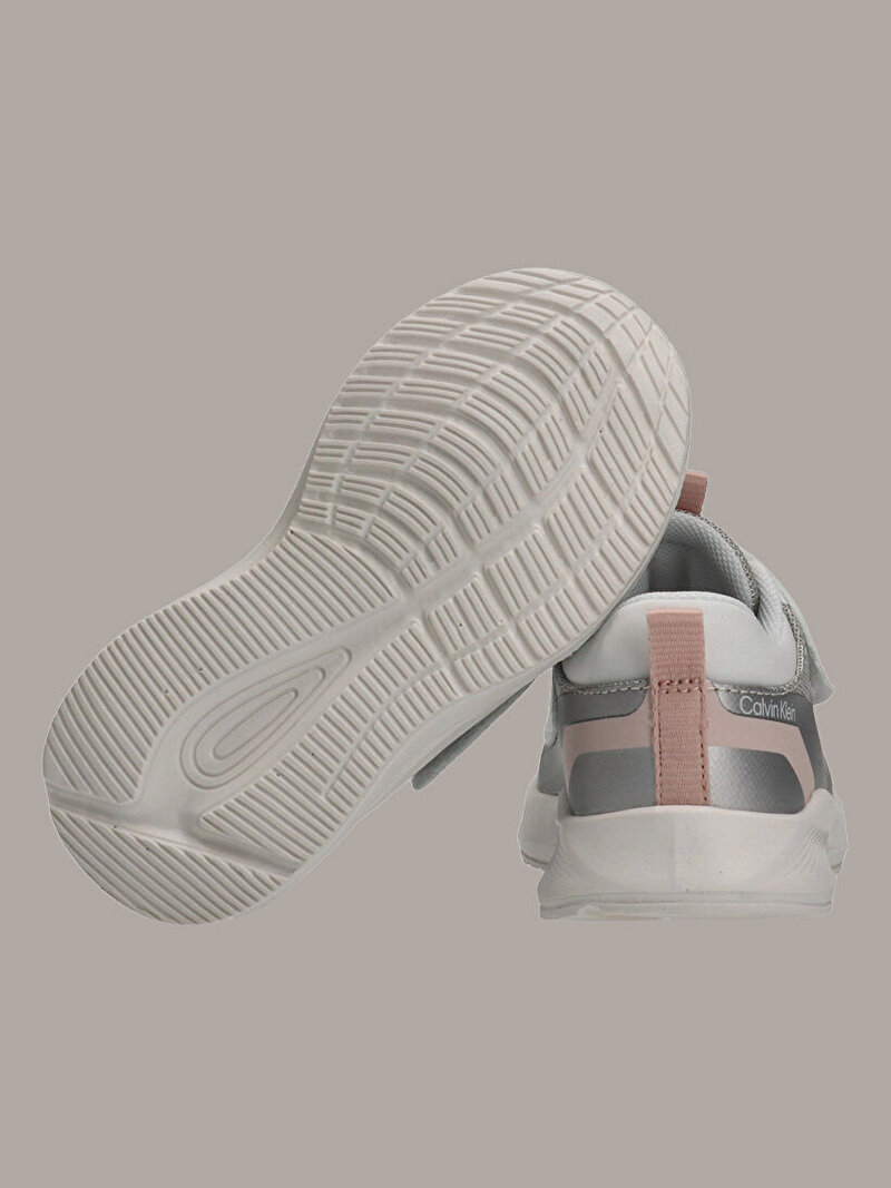 Calvin Klein Beyaz Renkli Kız Çocuk Low Cut Velcro Sneaker