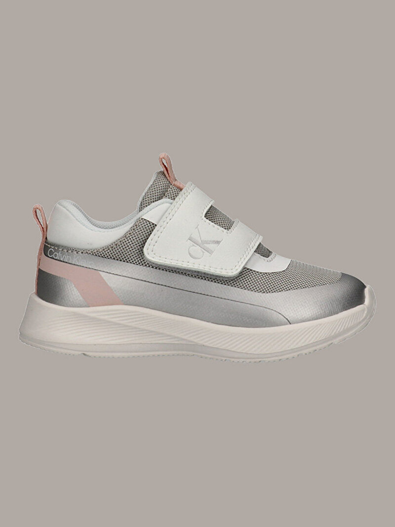 Calvin Klein Beyaz Renkli Kız Çocuk Low Cut Velcro Sneaker