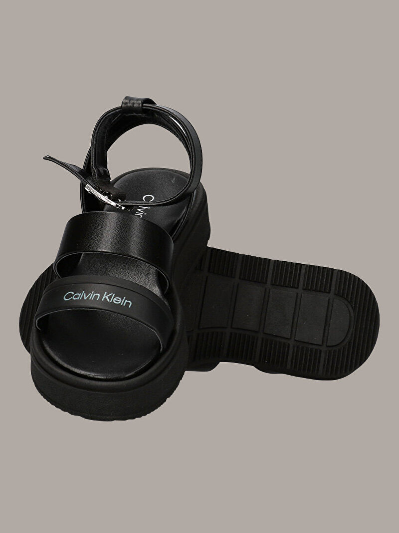 Calvin Klein Siyah Renkli Kız Çocuk Velcro Sandalet
