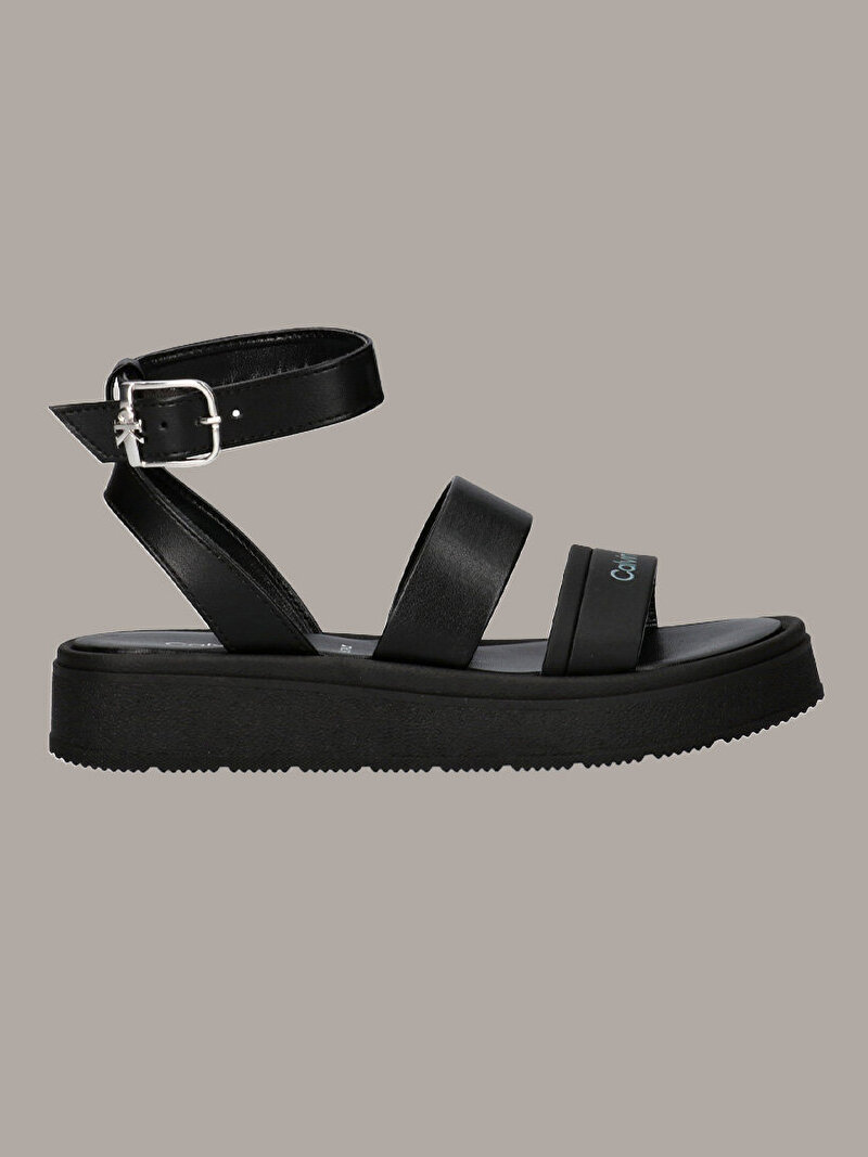 Calvin Klein Siyah Renkli Kız Çocuk Velcro Sandalet
