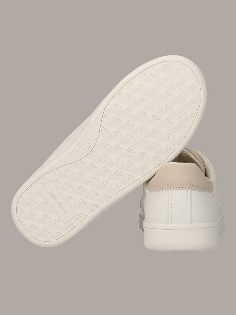 Calvin Klein Bej Renkli Çocuk Unisex Low Cut Laceup Sneaker