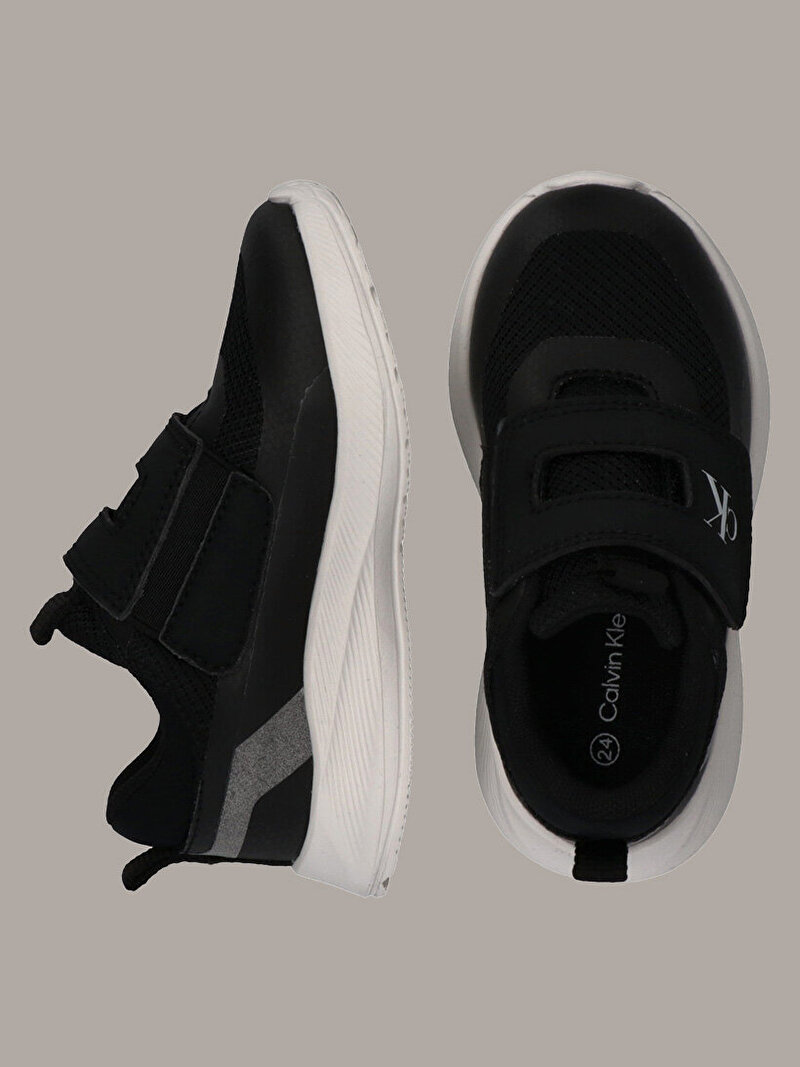 Calvin Klein Siyah Renkli Çocuk Unisex Low Cut Velcro Sneaker