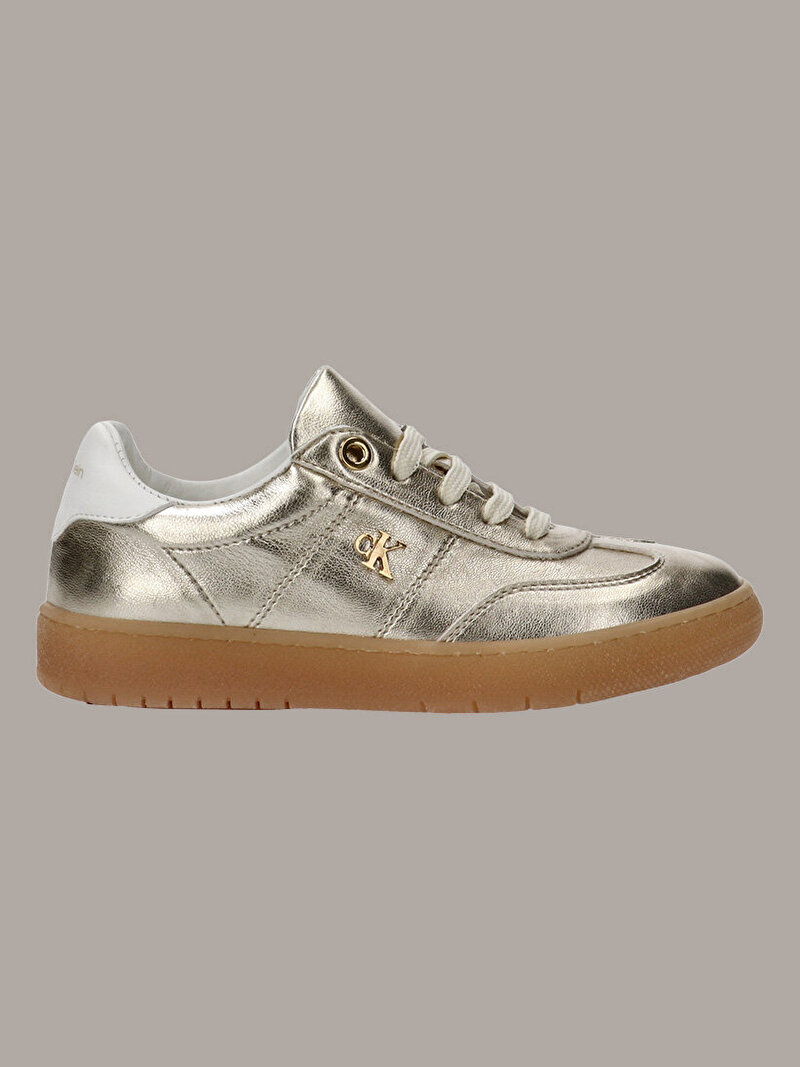 Calvin Klein Gri Renkli Kız Çocuk Low Cut Laceup Sneaker
