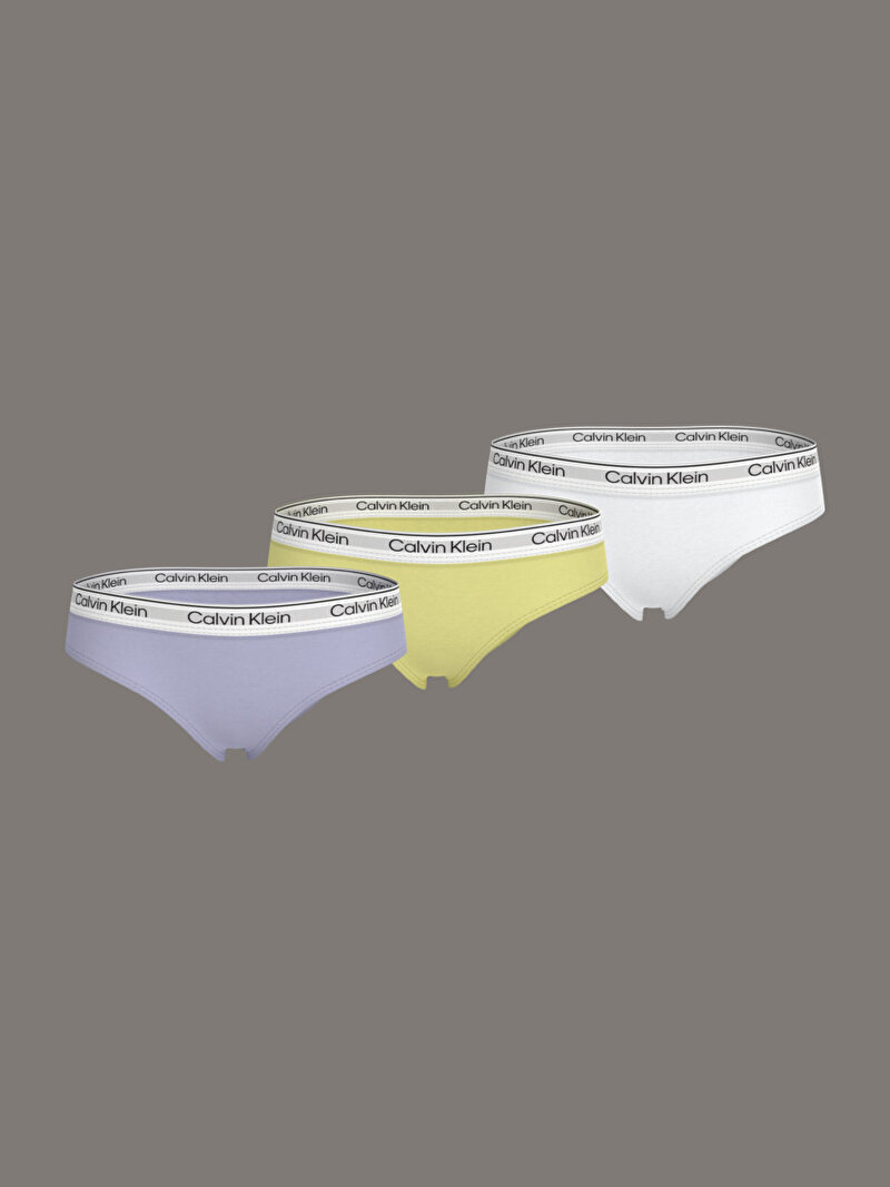 Calvin Klein Çok renkli Renkli Kız Çocuk 3'lü Paket Külot Seti