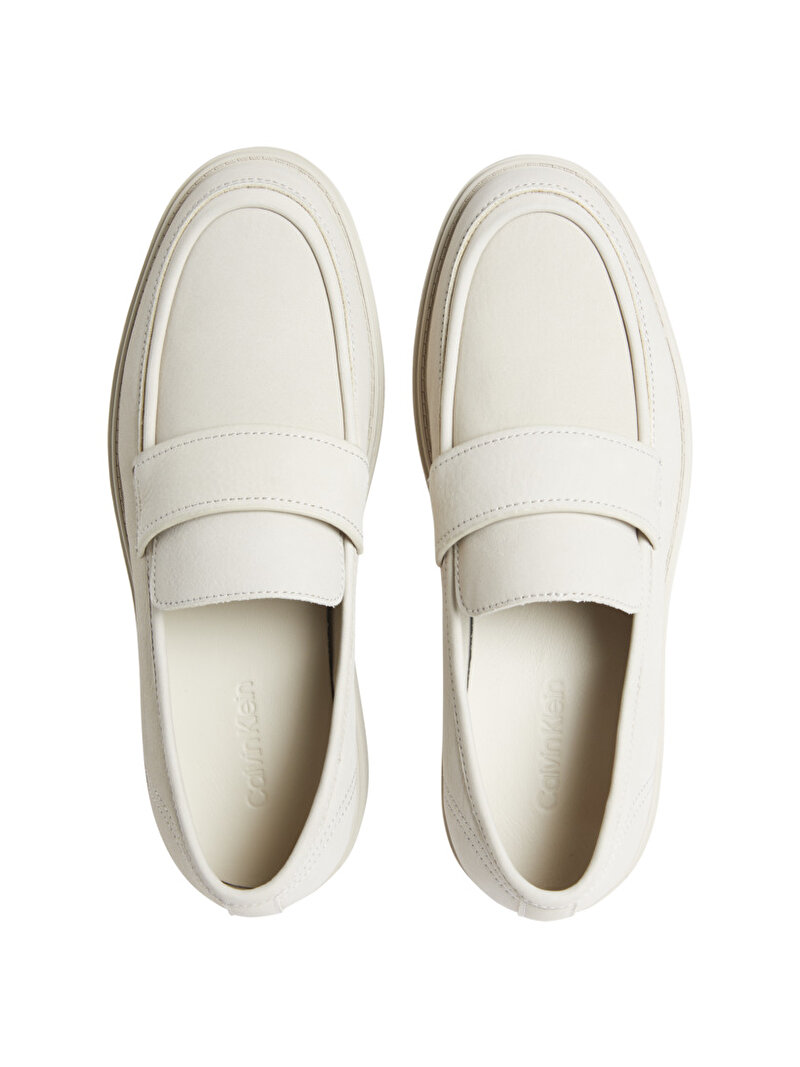 Calvin Klein Ekru Renkli Erkek Loafer Ayakkabı