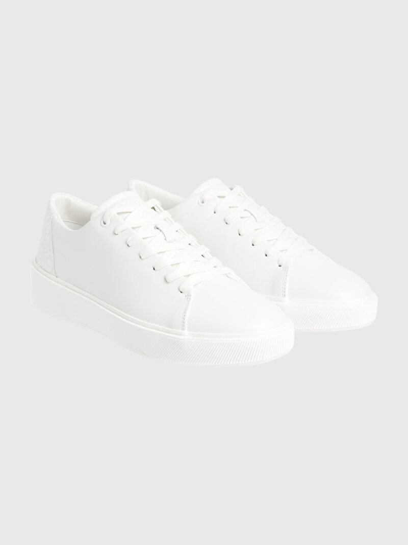 Calvin Klein Beyaz Renkli Erkek Low Top Lace Up Sneaker