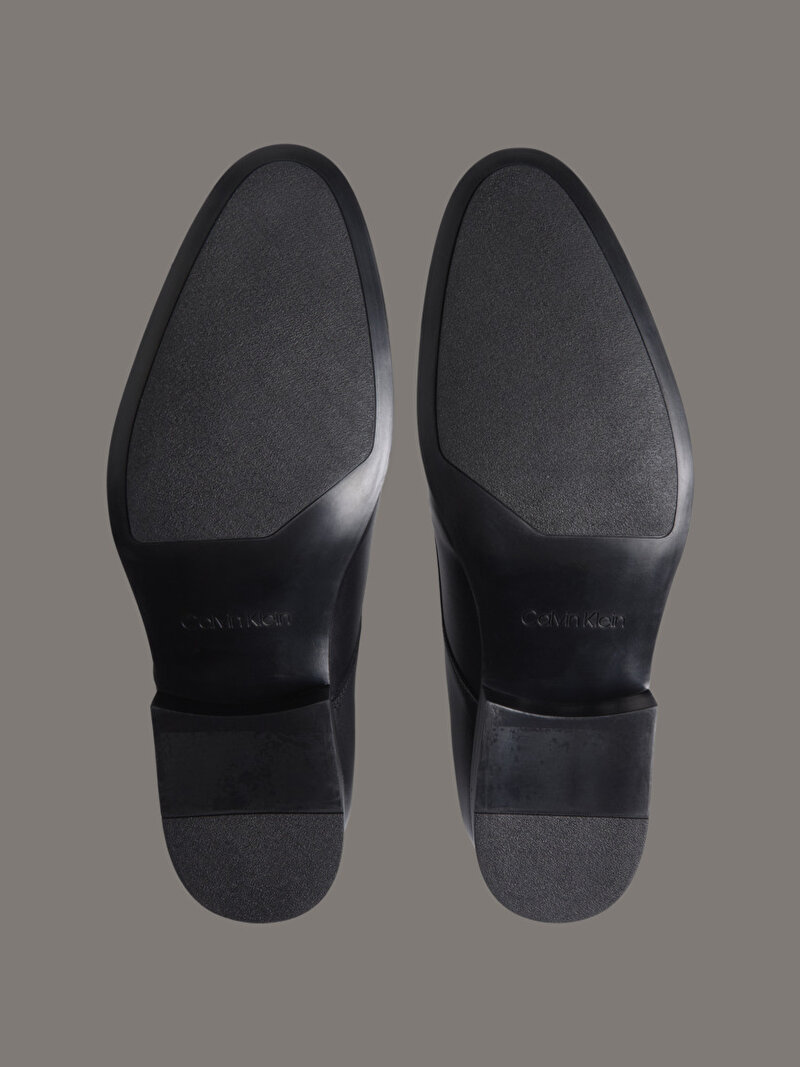 Calvin Klein Siyah Renkli Erkek Almond Derby Klasik Ayakkabı