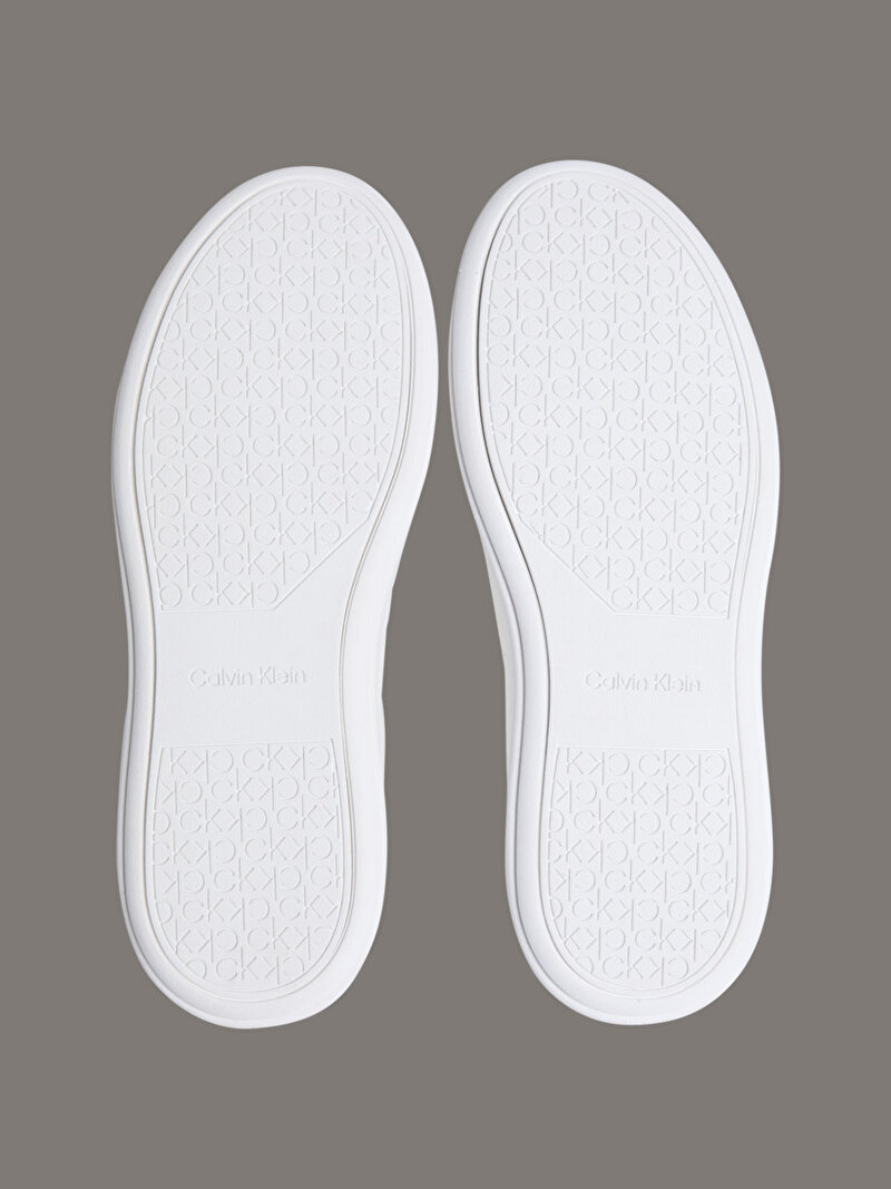 Calvin Klein Beyaz Renkli Erkek Low Top Lace Up Basket Sneaker
