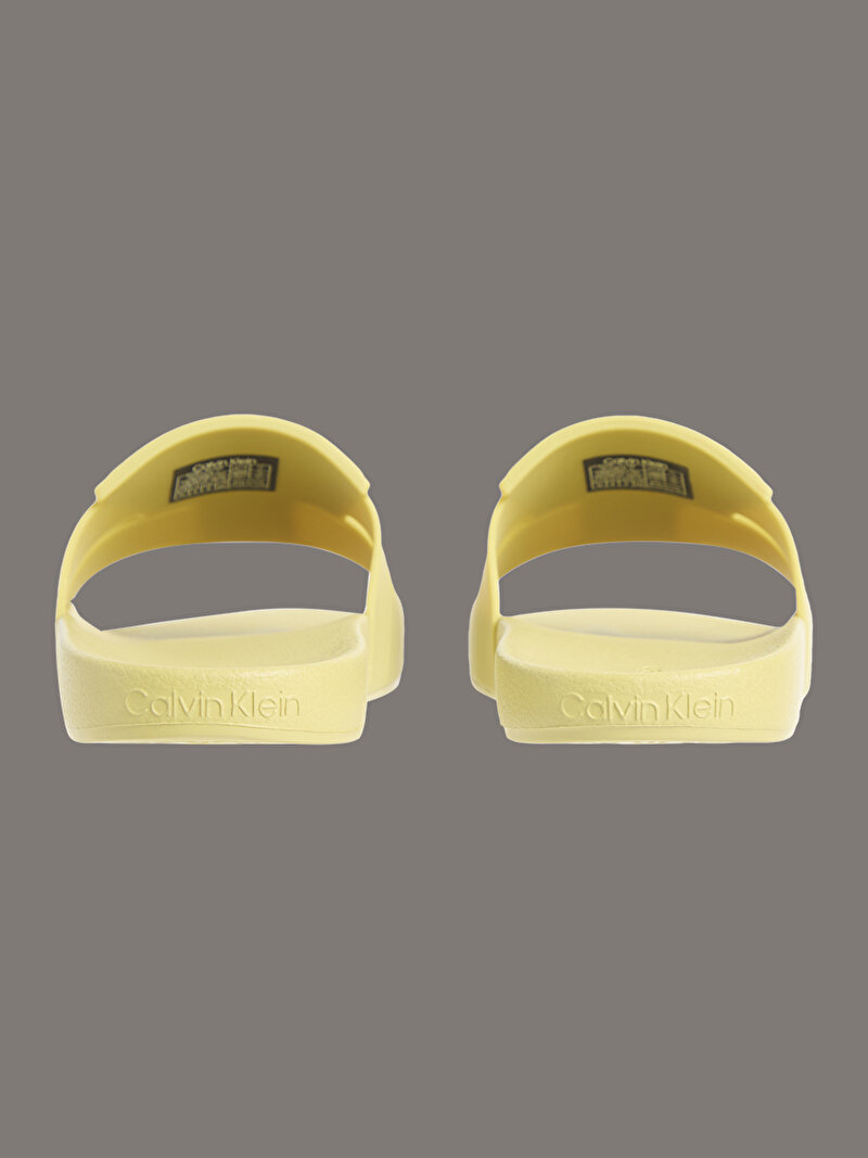 Calvin Klein Sarı Renkli Erkek Pool Slide Double Plaj Terliği
