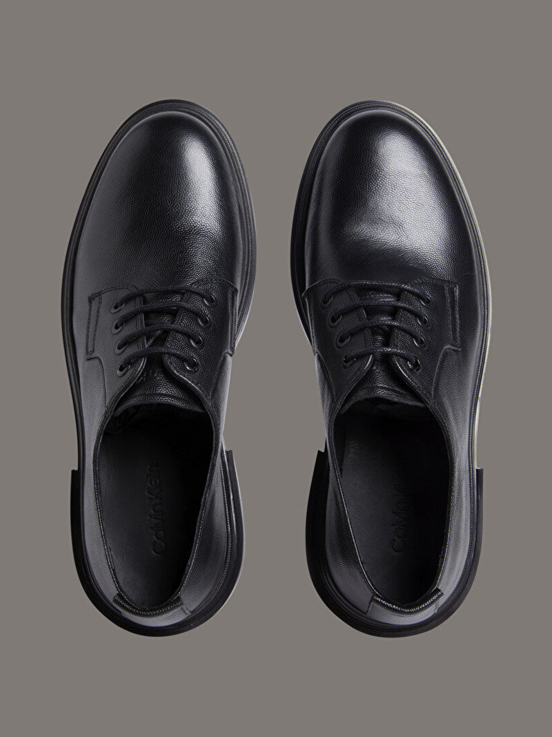 Calvin Klein Siyah Renkli Erkek Post Man Derby Klasik Ayakkabı