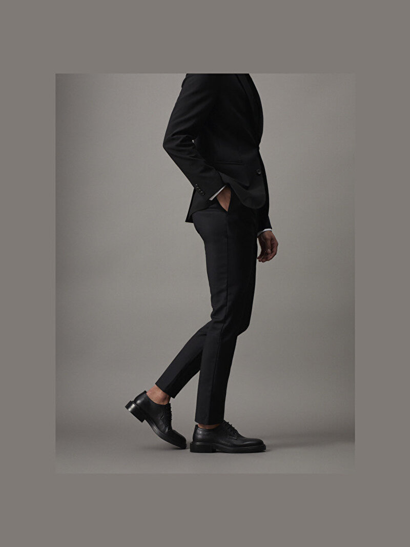 Calvin Klein Siyah Renkli Erkek Post Man Derby Klasik Ayakkabı