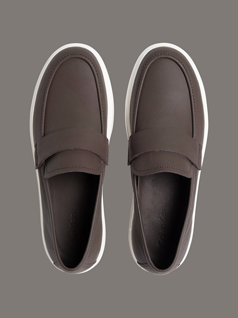 Calvin Klein Kahverengi Renkli Erkek Moccasin Loafer