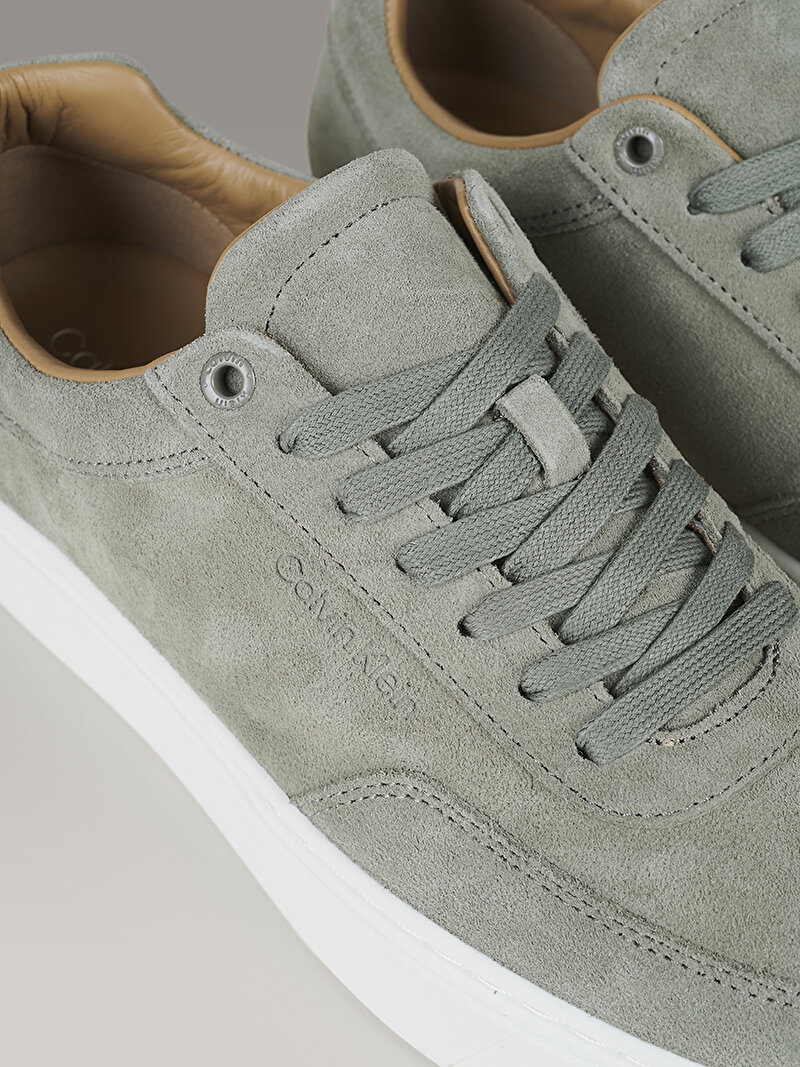 Calvin Klein Yeşil Renkli Erkek Clean Cup Low Laceup Sneaker
