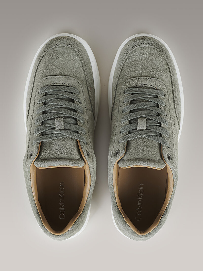 Calvin Klein Yeşil Renkli Erkek Clean Cup Low Laceup Sneaker