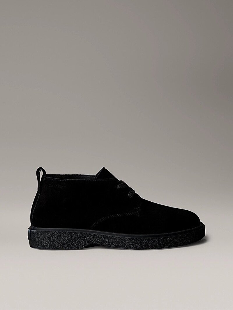 Calvin Klein Siyah Renkli Erkek Text Rubber Desert Bot