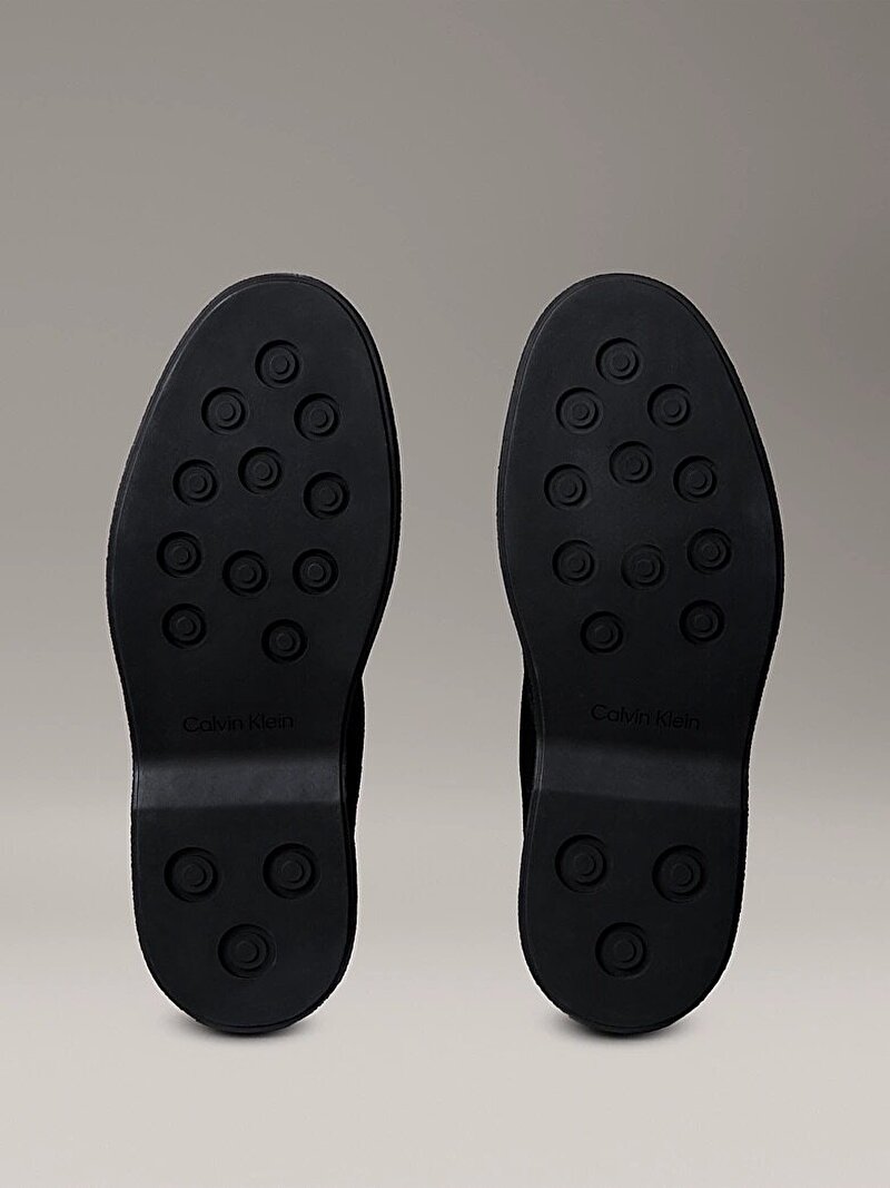 Calvin Klein Siyah Renkli Erkek Text Rubber Desert Bot