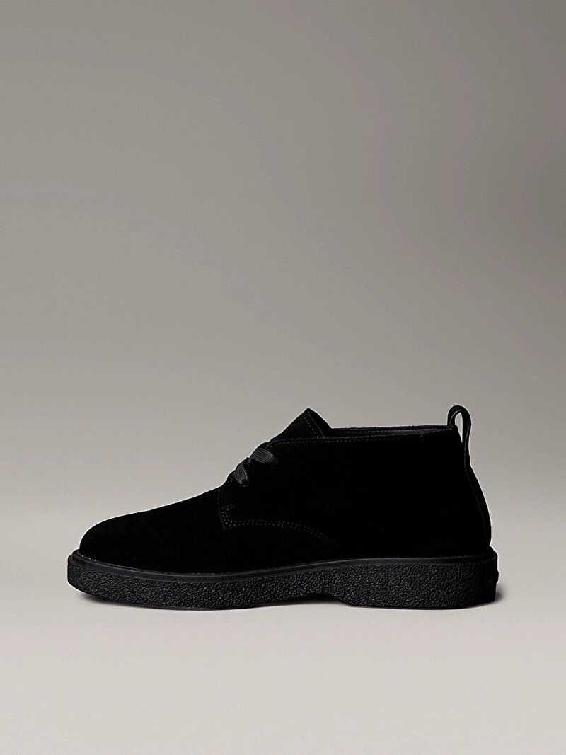 Calvin Klein Siyah Renkli Erkek Text Rubber Desert Bot