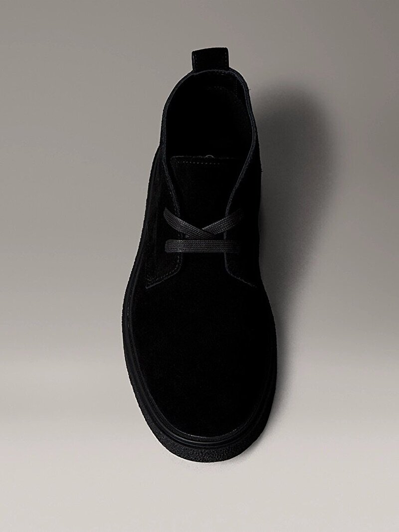 Calvin Klein Siyah Renkli Erkek Text Rubber Desert Bot