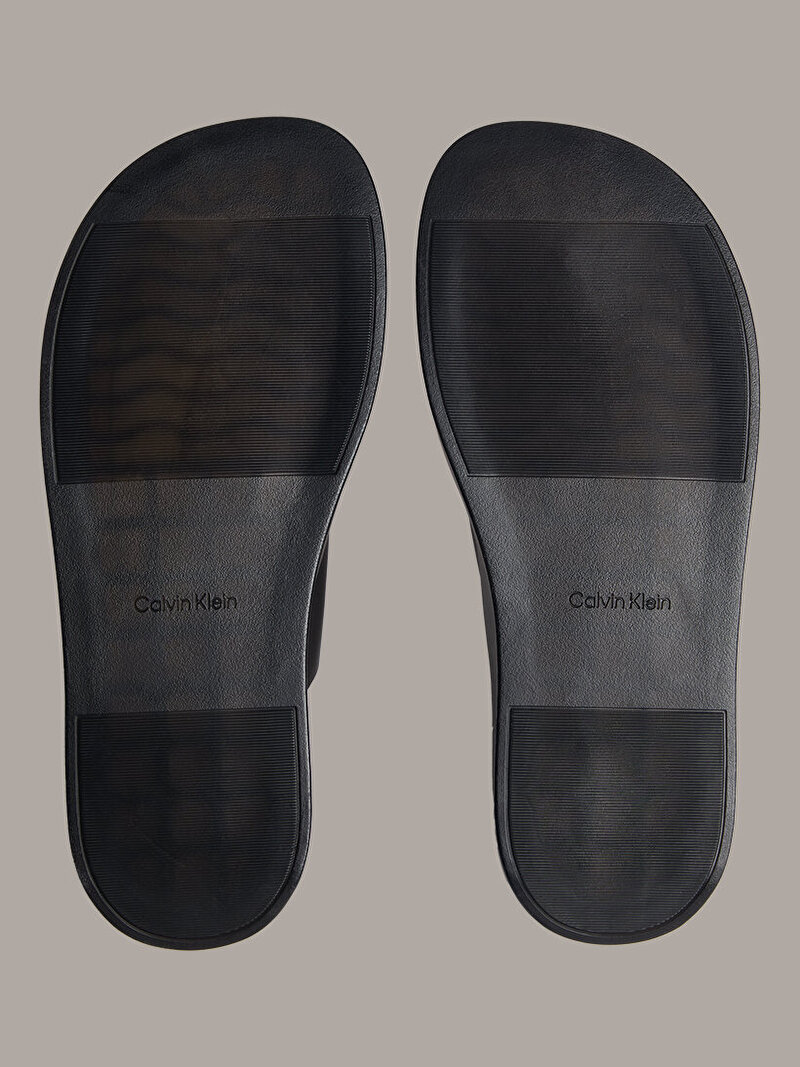 Calvin Klein Siyah Renkli Erkek Ergon Double Bar Terlik