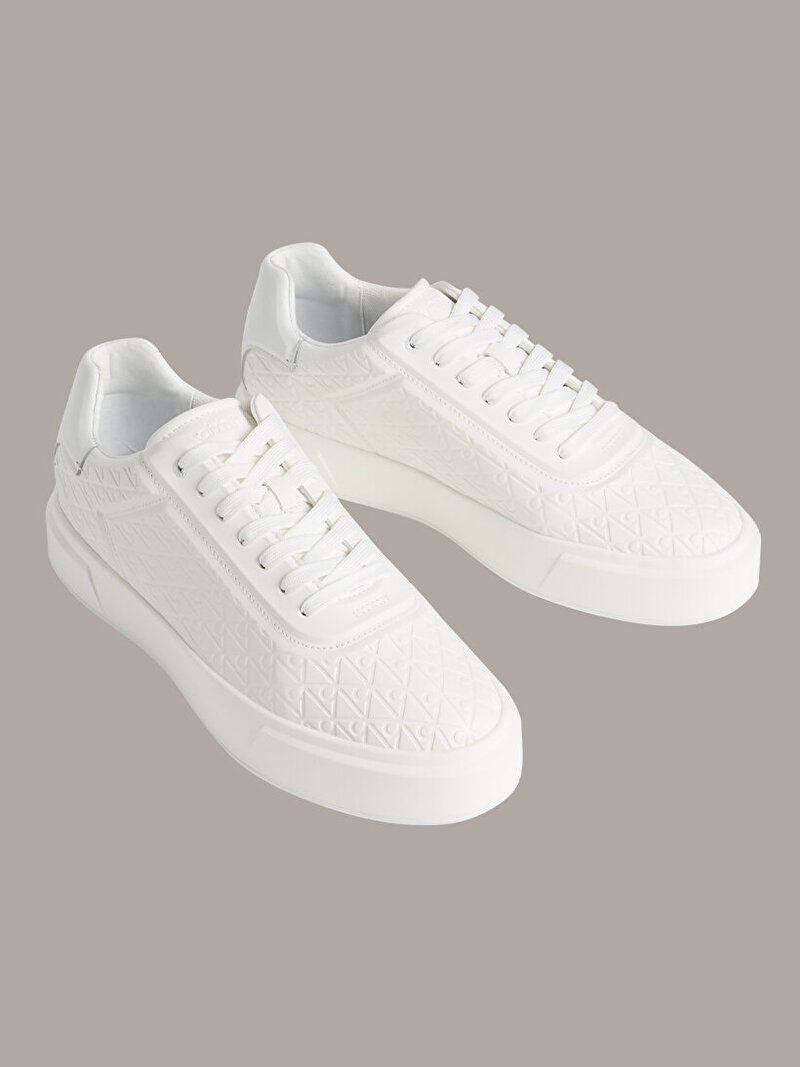 Calvin Klein Beyaz Renkli Erkek Basket Cup Sneaker