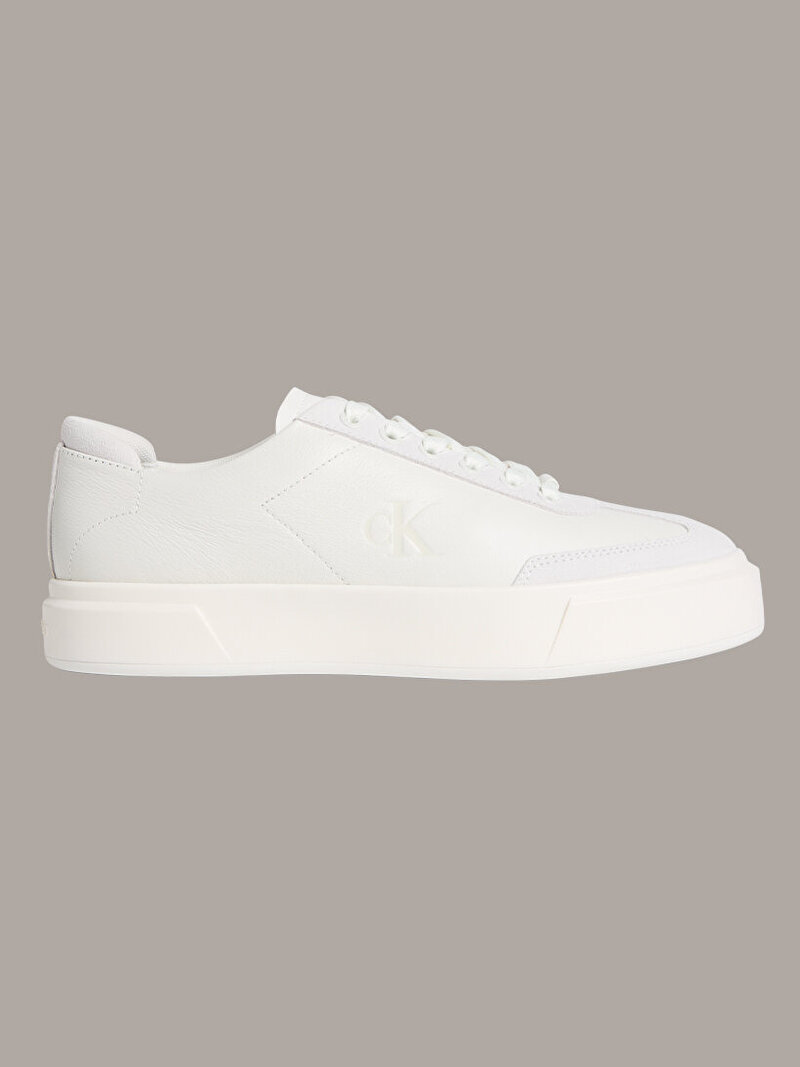 Calvin Klein Beyaz Renkli Erkek Basket Cupsole Sneaker