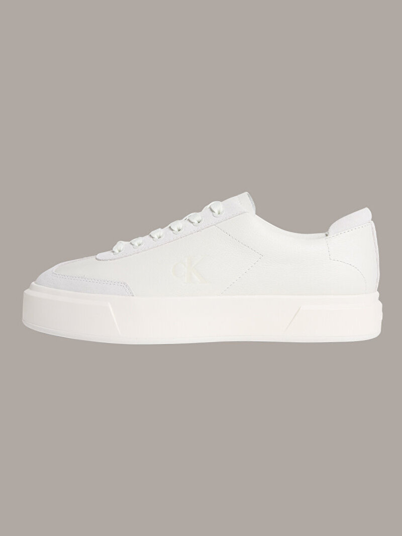 Calvin Klein Beyaz Renkli Erkek Basket Cupsole Sneaker