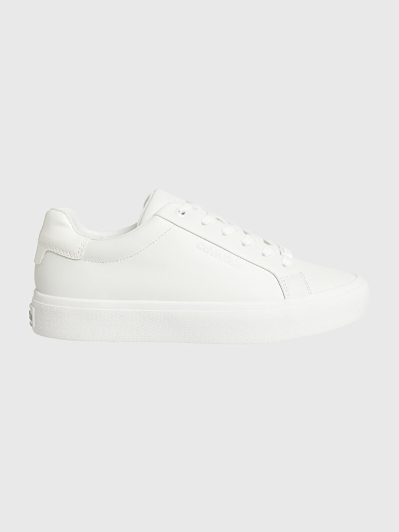 Calvin Klein Beyaz Renkli Kadın Vulcanized Lace Up Sneaker