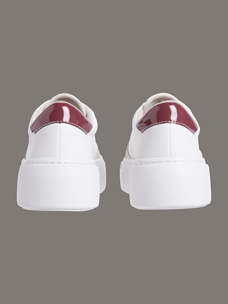 Calvin Klein Beyaz Renkli Kadın Cupsole Lace Up Sneaker