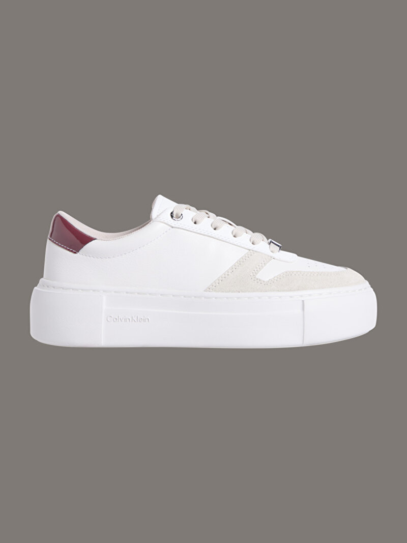 Calvin Klein Beyaz Renkli Kadın Cupsole Lace Up Sneaker