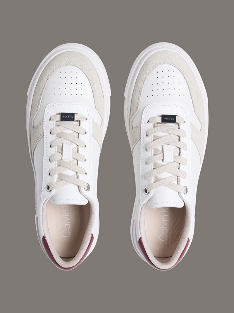 Calvin Klein Beyaz Renkli Kadın Cupsole Lace Up Sneaker
