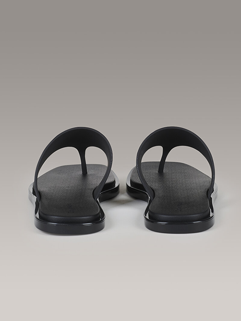 Calvin Klein Siyah Renkli Kadın Toe Post Plaj Terliği