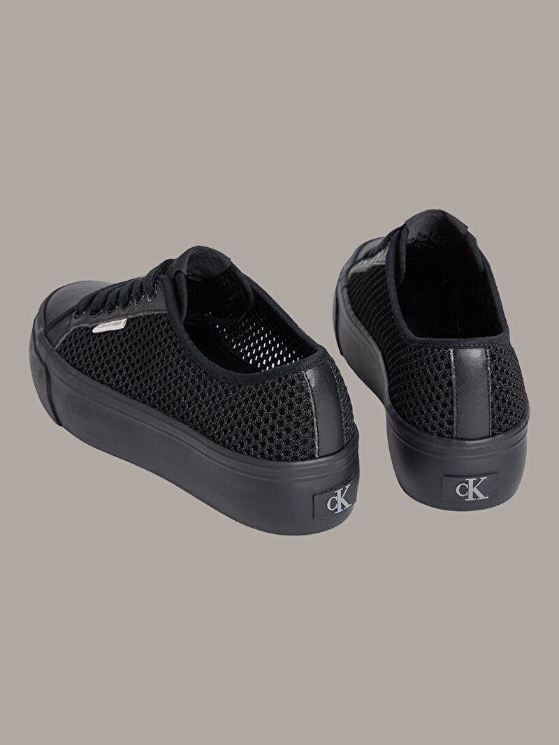 Calvin Klein Siyah Renkli Kadın Vulcanic Flatform Laceup Sneaker