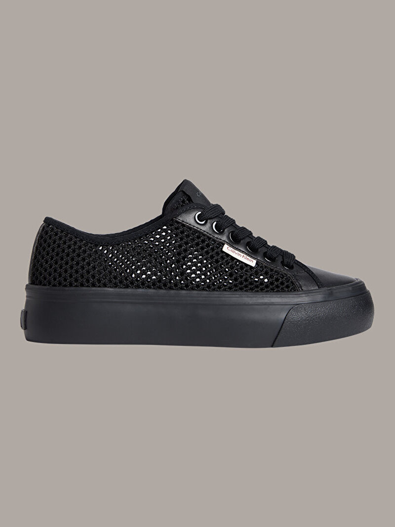 Calvin Klein Siyah Renkli Kadın Vulcanic Flatform Laceup Sneaker