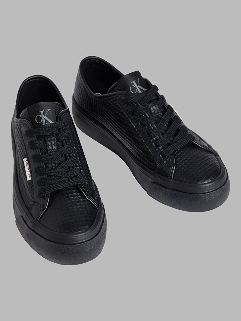 Calvin Klein Siyah Renkli Kadın Vulcanic Flatform Lace Up Sneaker