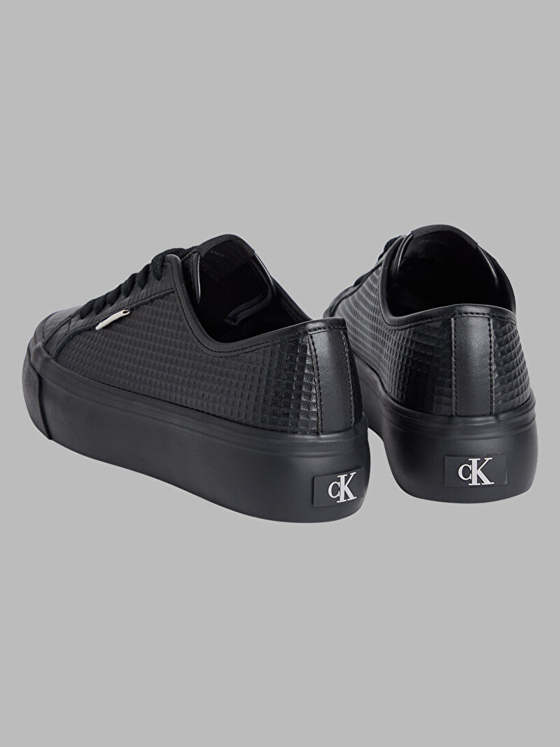 Calvin Klein Siyah Renkli Kadın Vulcanic Flatform Lace Up Sneaker