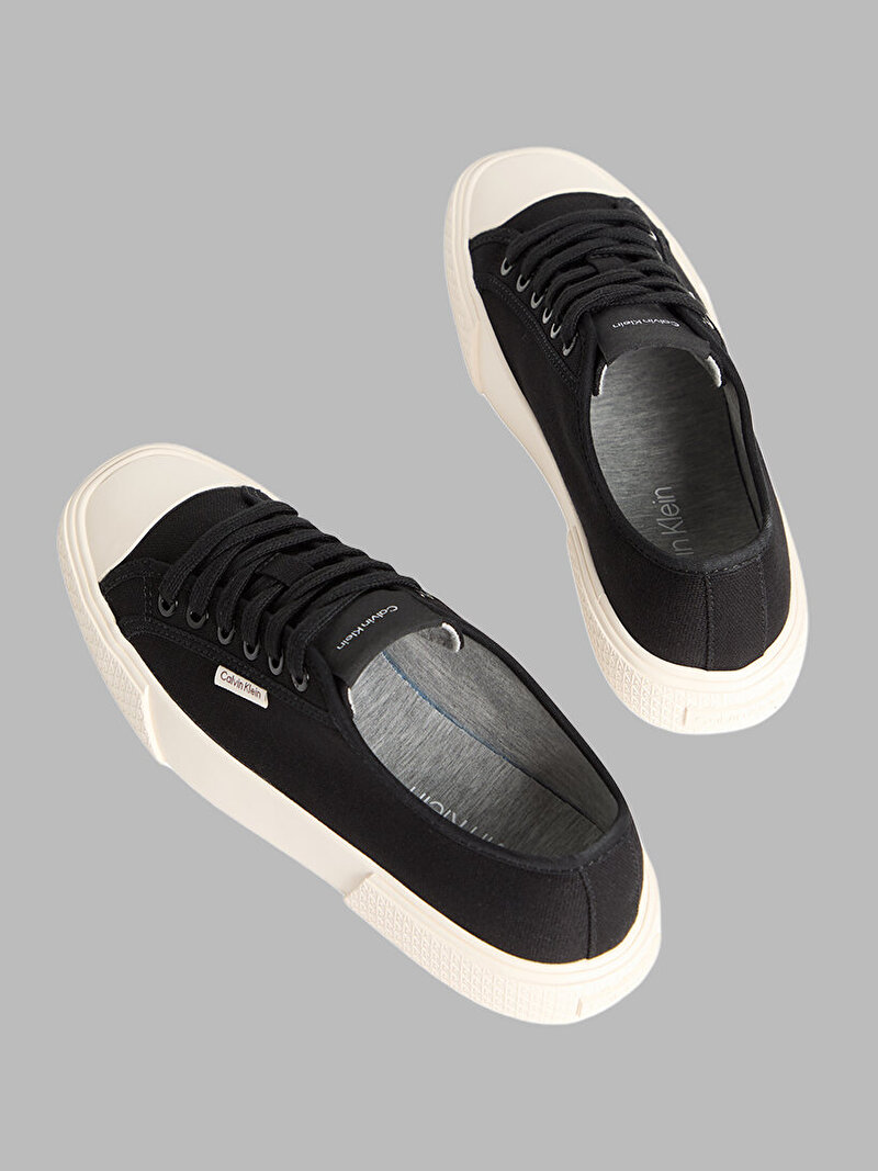 Calvin Klein Siyah Renkli Kadın Vulc Lace Up Canvas Sneaker